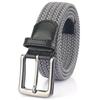 [FREESE] ремень мужской плетеный сетчатый эластичный резиновый свободный размер Влагоотводящий и быстросохнущий джентльменский деловой повседневный гольф Усиленный тип пряжки (серый)