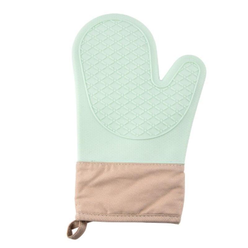 Силиконовые изоляционные перчатки, одинарные, противоскользящие, термостойкие перчатки, устойчивые к высоким температурам, духовка, микроволновая печь, инструменты для выпечки, домашняя кухня