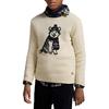 Polo Ralph Lauren Свитер с длинным рукавом и круглым вырезом с животным принтом Детский свитер 323951426-001