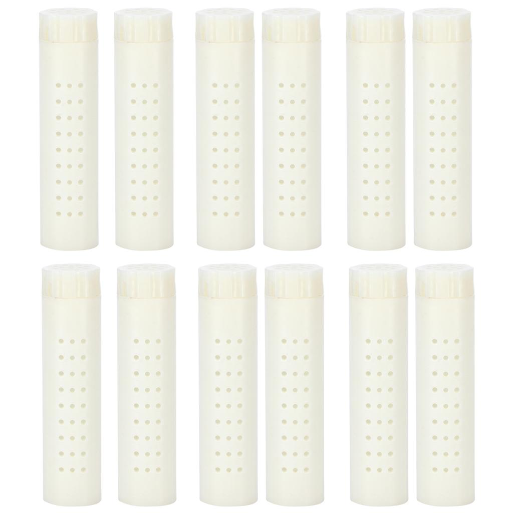 12PCS Queen Bee Cages Plastic Protective Cover Rearing Cup Beekeeper Beekeeping Supplies