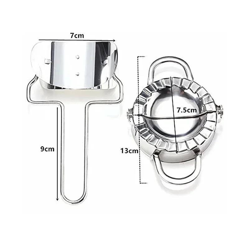 Нержавеющая сталь Форма для пельменей Машина для раскатывания теста Машина для изготовления пельменей/пирогов Формочки для пиццы Инструменты для раскатывания теста