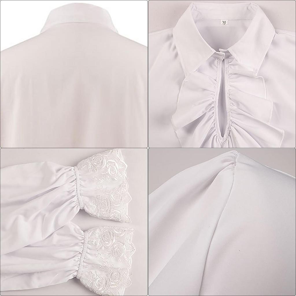 Мужская пиратская рубашка, костюм вампира эпохи Возрождения викторианской эпохи стимпанк в готическом стиле