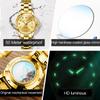 JINSHIDUN Brand Watch Heart Steel Automatic Mechanical Single Calendar Luminous Waterproof Women's Watch Women's Watch