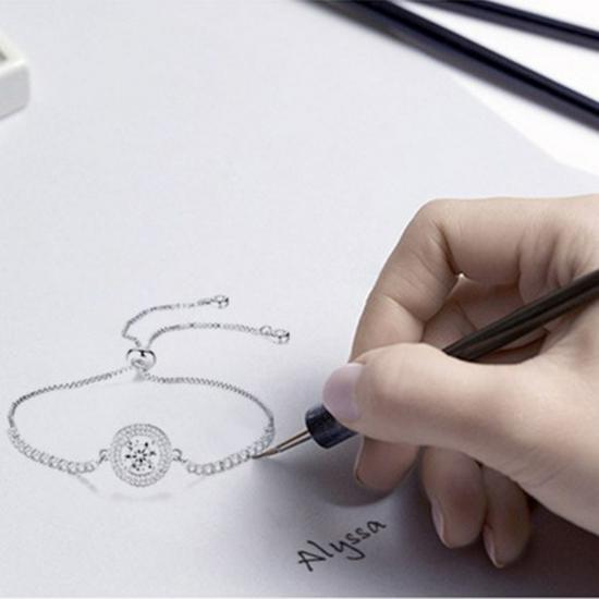 Vintage Zircon Adjustable Full Diamond Couple Bracelet