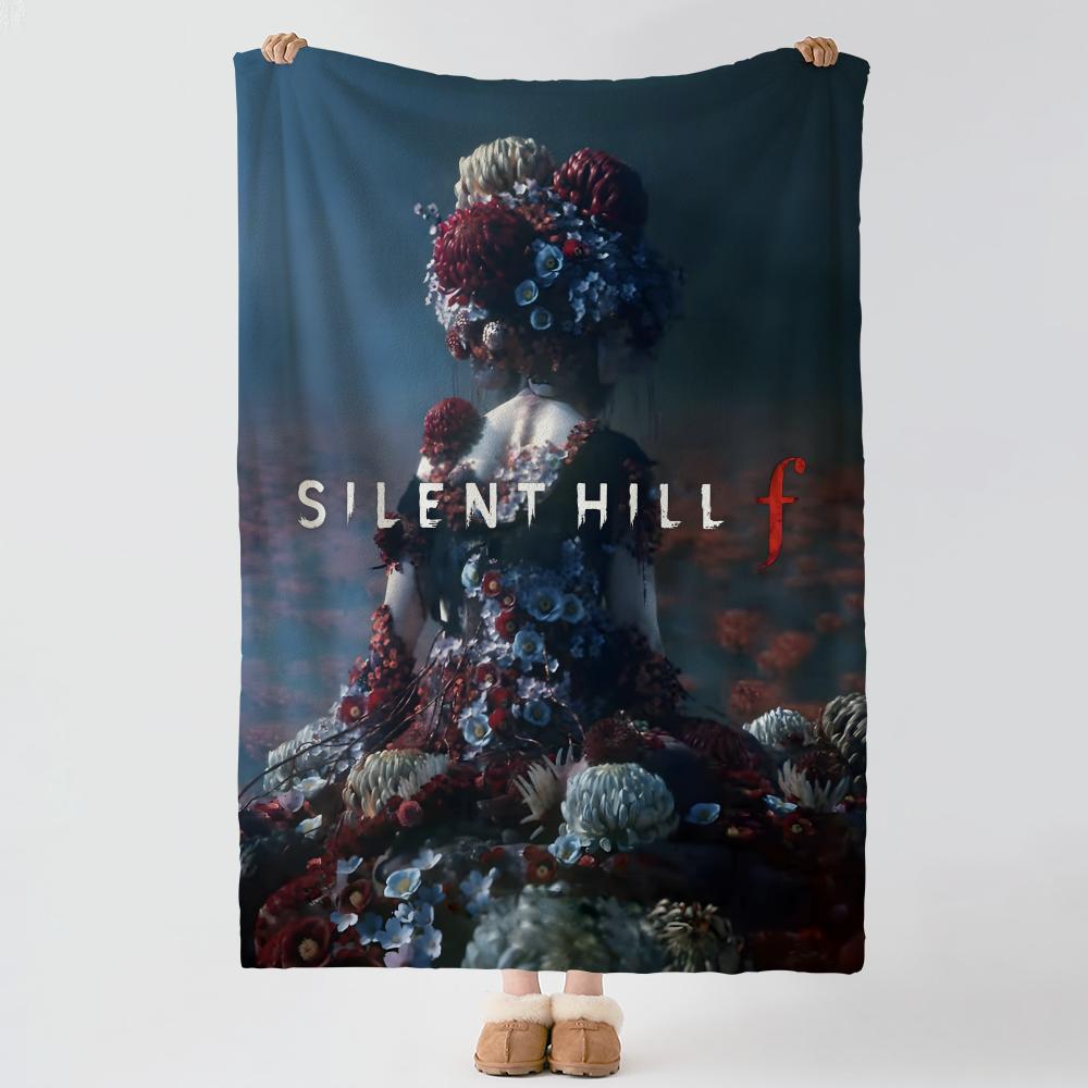 Game SSilent HHill Throw Soft Warm Flannel Blanket Multiuse Throw for Bed Sofa Office Air Conditioning Nap Blanket