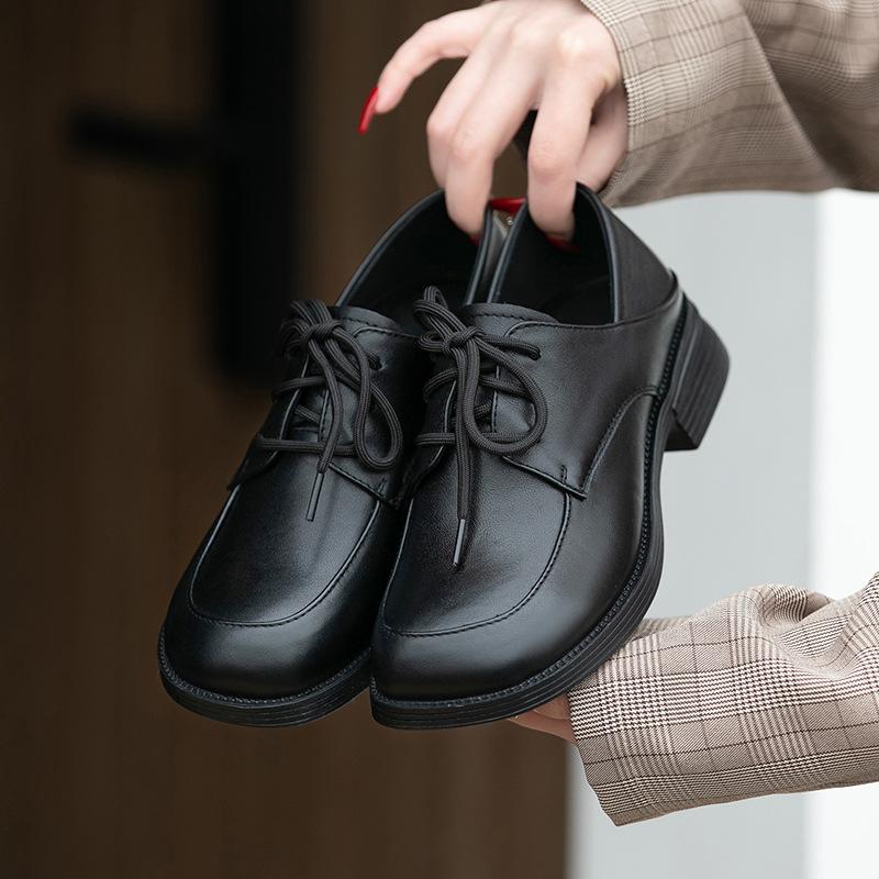 Zapatos Mujer женские оксфорды туфли на плоской подошве повседневные кожаные туфли на платформе с одним шагом модные туфли на плоской подошве со шнуровкой классические ботильоны женские