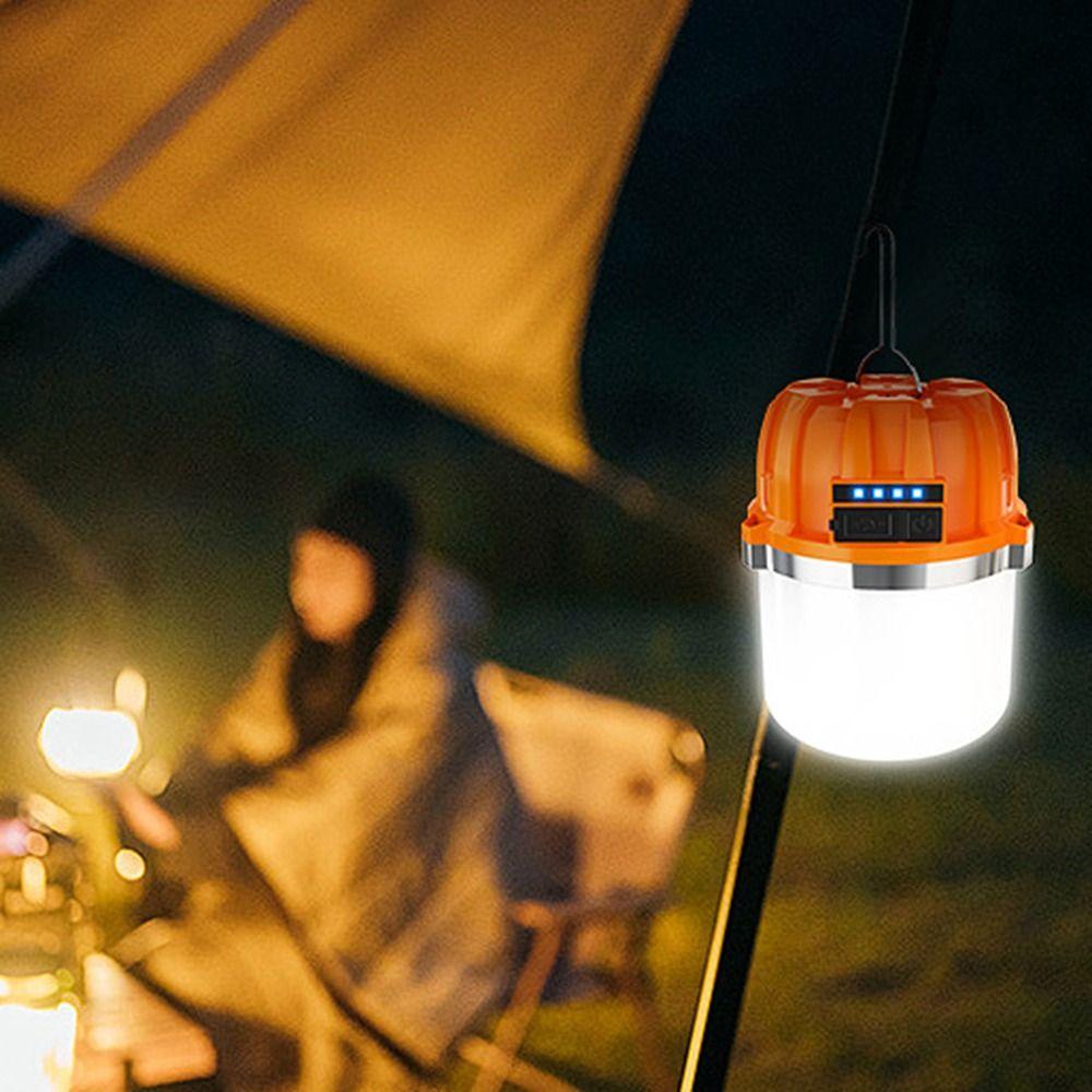 Светодиодный кемпинговый фонарь с USB-зарядкой, высокая яркость, долгий срок службы батареи, многофункциональный, с крючками