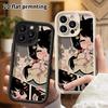 Phone case: 2D flat, suitable for iPhone 18 17 16 15 14 13 12 Pro, cat ear girl, perfect holiday gift for Christmas and Halloween
