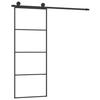 VidaXL Porte Coulissante avec Kit de Guincaillerie Porte Givrée Rail Coulissant Butées de Porte Bloc Anti-saut 76x205 cm 3152145