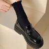 Fashion Platform Ladies Pumps Moccasins Kawaii Loafers Women's Shoes Cute Black On Offer Korean Style Comfortable and Elegant Wholesale