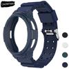 Чехол+Ремешок для Samsung Galaxy Watch 6 Classic 43мм 47мм Браслет Защитная крышка Силиконовый браслет Для 6 Classic Комплект для модификации