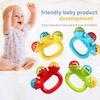 1-4PCS Baby Hand Rattle Ball Toy Newborn Grasping Hand Bell Sensory Toy Kids Safety Materials Toys for 0-24 Months Baby Children