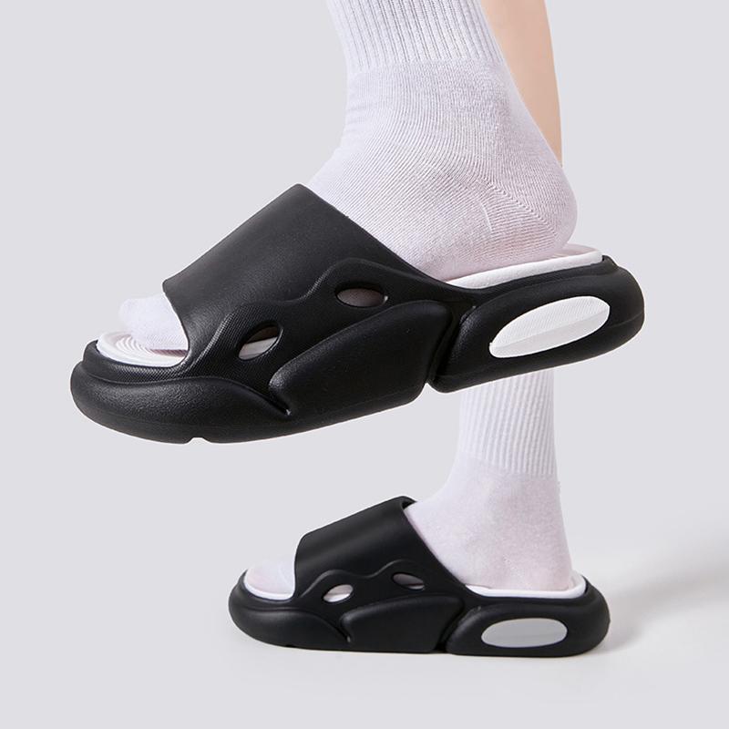 Модные женские тапочки-облака смешанного цвета на толстой платформе с мягкой воздушной подушкой Eva, женские летние нескользящие пляжные шлепанцы, сандалии