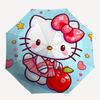 1pc Hello Kitty with Apple Umbrella with Plastic Handle,Suitable for All Seasons Home Travel Outdoor UmbrellaSanlio004