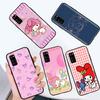 Black Case for Xiaomi Poco X6 X4 M5 M6 F5 F6 C65 C55 C50 C51 C40 Pro Redmi 14C A3X 13C 12C 11T 10A 9C Note 7 6 8A Plus L-4 Lovely My Melody