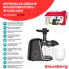 Slow juicer 150W for fruits and vegetables COLD PRESS KLAUSBERG KB-7867