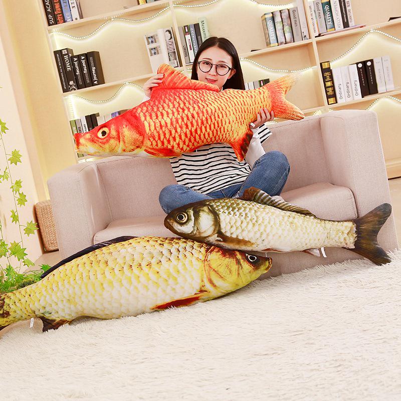 Plush Catnip Fish Toy & Teasing Stick for Cats