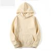 Loose Fit Hooded Sweatshirt Unisex Solid Color Casual Top