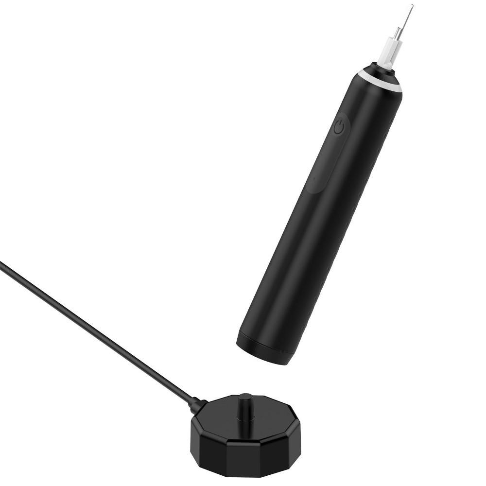 Black Color Electric Toothbrush Charger Compact Holder Toothbrush Charging Dock Bathroom Counter