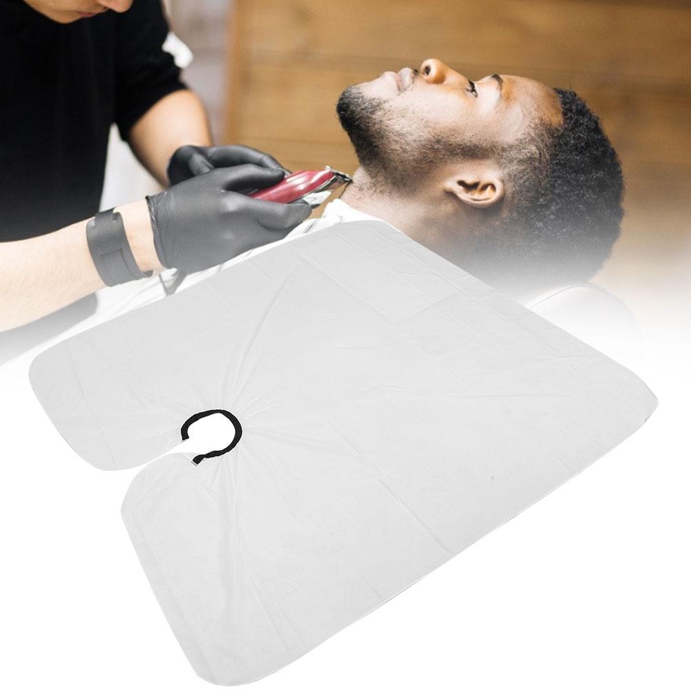 Unique Skull Pattern Hair Cutting Cape Cloth Hairdressing Apron Hair Salon Accessories White