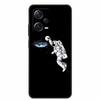 Мягкий чехол для Xiaomi Redmi Note 12 Pro 5G Черный ТПУ Силиконовый Чехол для Redmi Note 12 Turbo 5G / Note12 Pro Plus Pro+ Волк