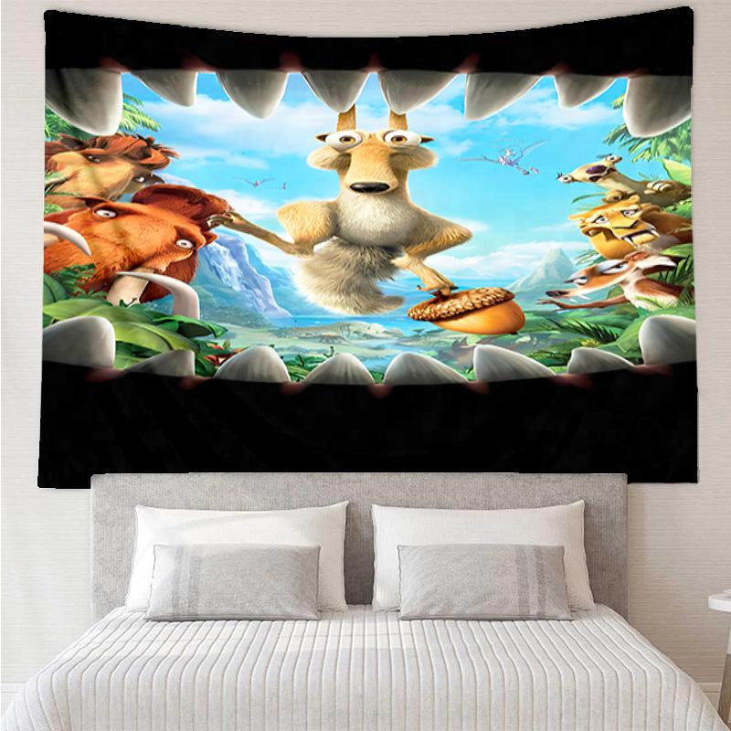Ice Age Continental Drift1 Tapestry for Bedroom Aesthetic Classroom Tapestries Wall Hanging for Living Room Dorm Office,Ideal Creative Gift