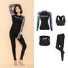 Diving Wetsuit Women UV Protection Rash Guard Set Long Sleeve Swimwear Surfing Snorkeling