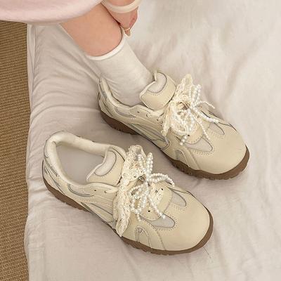 Трендовые универсальные туфли для папы на платформе в стиле ретро, женские, новинка 2025 года, легкие, увеличивающие рост, немецкие тренировочные кроссовки