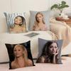 Ariana Grande Cushion Cover Breathable Linen Pillow Cover SkinFriendly Home Decor Pillowcase with Hidden Zipper