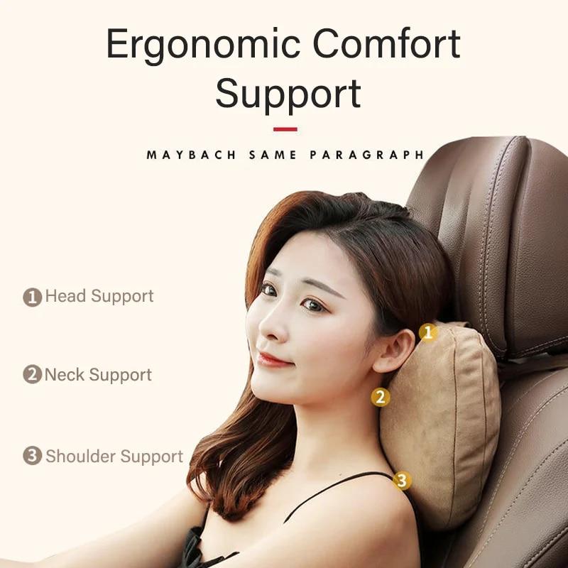 Car Headrest Neck Support Travel Pillow Maybach Design S Class Soft Univesal Top Quality Adjustable Seat Pillow Car