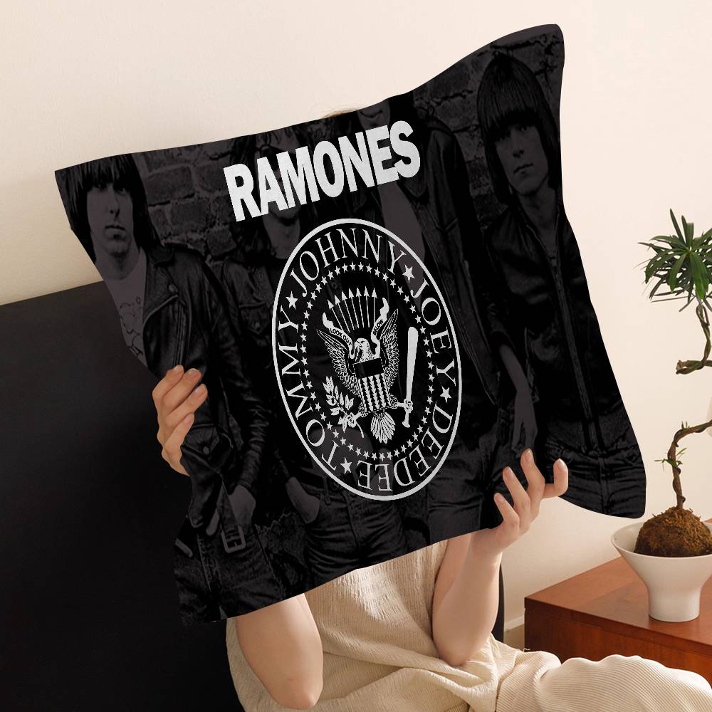 R-Ramones Band Pillow Cover For Bedroom Room And Living Room Sofa Decorative Cushion Cover