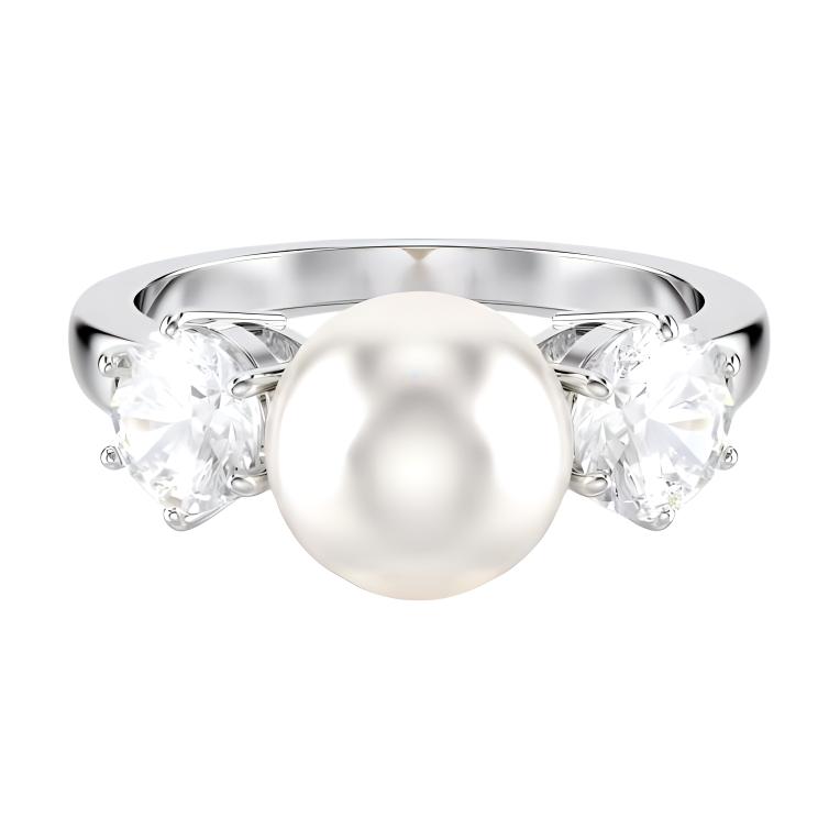 Swarovski Кольцо с кристаллами и жемчугом Matrix 5689630