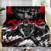 Dark Warrior Rising Blanket Flannel Throw for Sofa, Indoor, Camping, Living Room, Office, Chair, And Bed Soft Birthday Gift