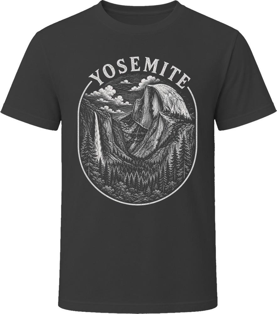 Yosemite California Vintage Souvenir Badge T Shirt