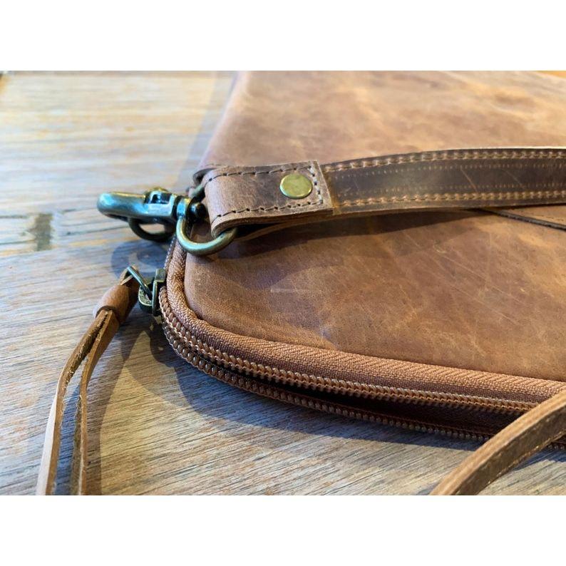 Чехол-рукава для MacBook из натуральной кожи ручной работы Подарок на день отца для него Чехол-рукава для MacBook Air