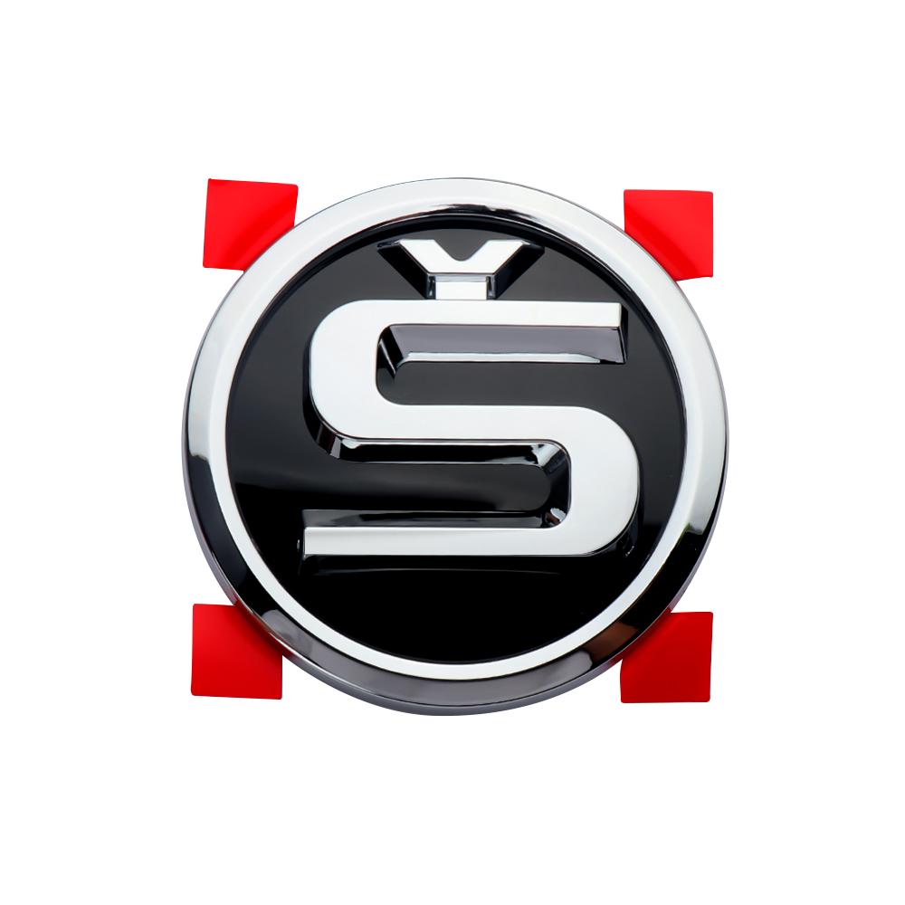 AGTQ2 1pcs 8/9/10cm Car Emblem Badge Hood Front Rear Trunk Logo For Skoda Fabia Yeti Rapid Kodiaq Mk3 A4 A6 A7 Kamiq Vrs Karoq