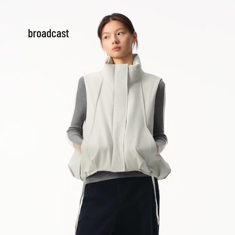 broadcast Women's Casual Stand-Collar Down Vest