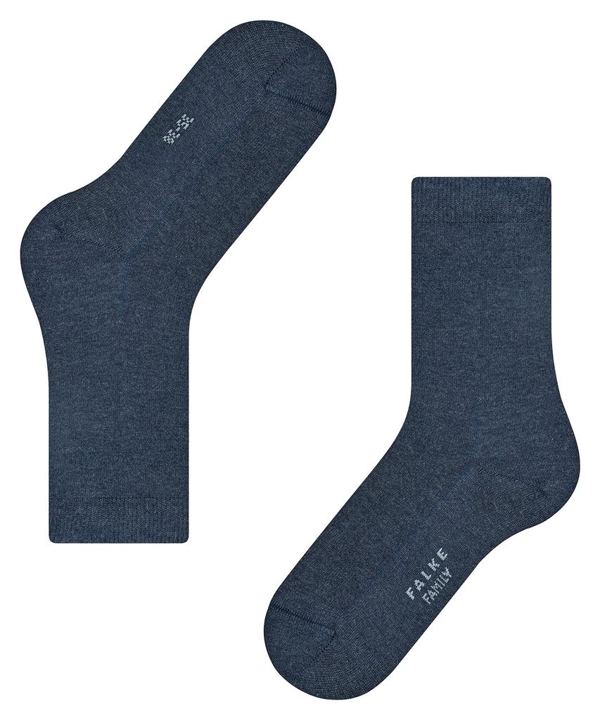 [FALKE] Женские хлопковые носки 46490 FAMILY SOCKS 35-38 6499 NAVYMEL [Авторизованный продавец]