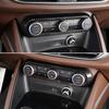 For Alfa Romeo Giulia Stelvio 2017-2019 Car Center AC Air Conditioning Adjustment Frame Trim Cover Accessories,Carbon