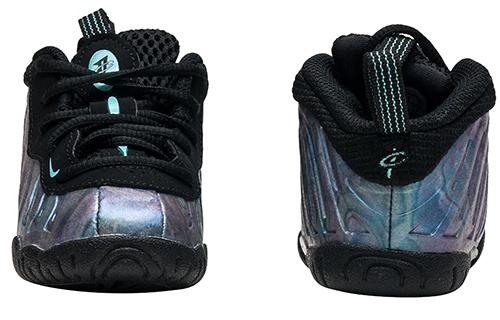 Nike Кроссовки Foamposite One PRM, устойчивые к скольжению и истиранию, средней высоты, для малышей, черные, разноцветные, для младенцев и малышей AO8038-009