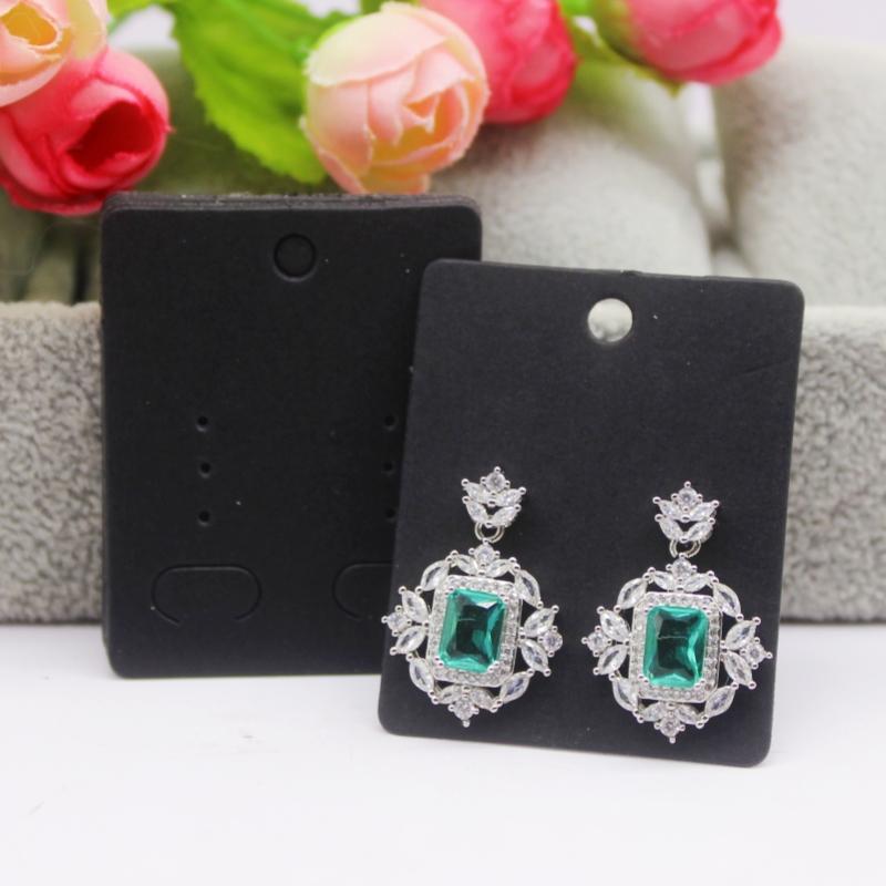 5x4 см Горячая распродажа Новый стиль комиксов Красота/Фото Девушка Черный/Белый/Крафтовская бумага Серия Серьги-гвоздики Набор Шаблон карты