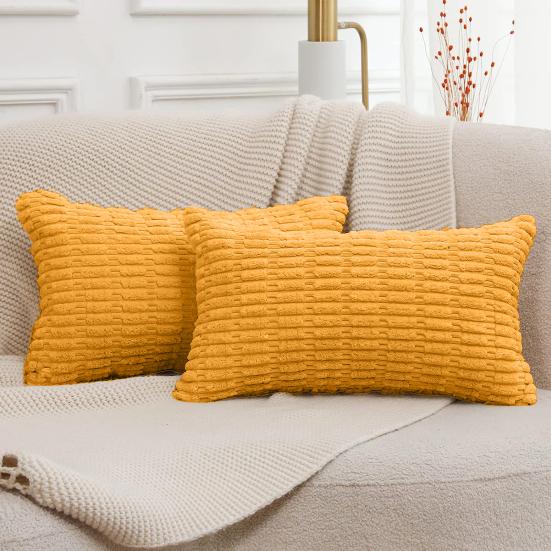 2 шт., вельветовая подушка с рукавами, однотонная квадратная подушка в скандинавском стиле с невидимой молнией, дизайнерская наволочка