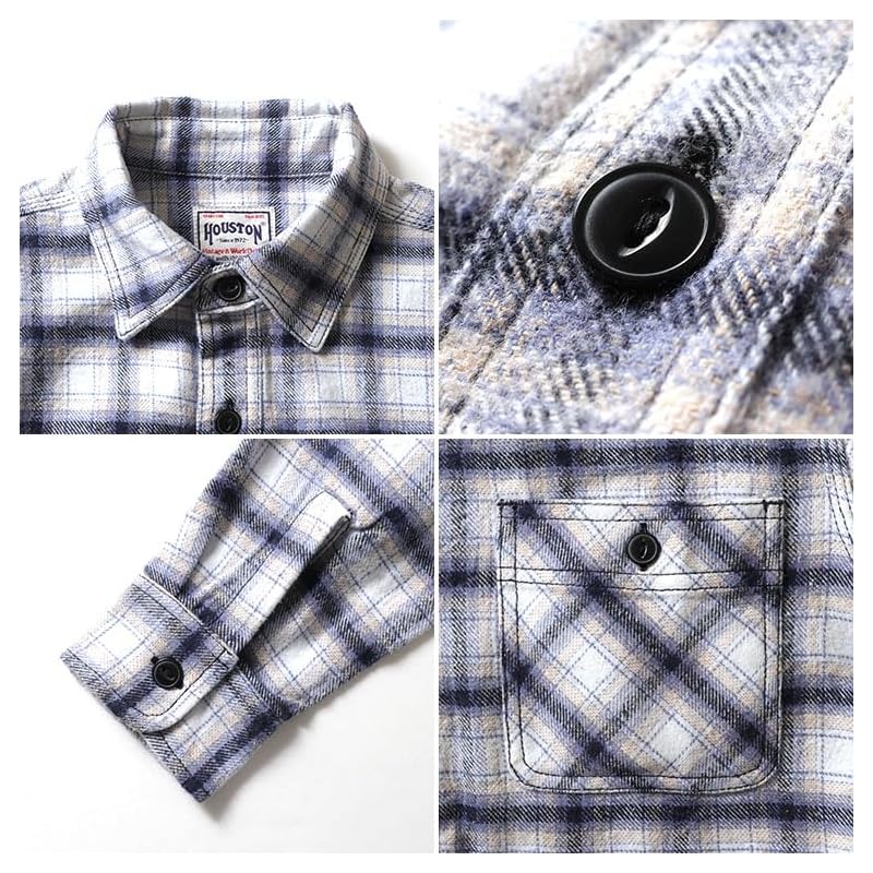 [Хьюстон] ФЛАНЕЛЕВАЯ РУБАШКА В КЛЕТКУ фланелевая рубашка в клетку 41143 (XL, ТЕМНО-СИНИЙ)