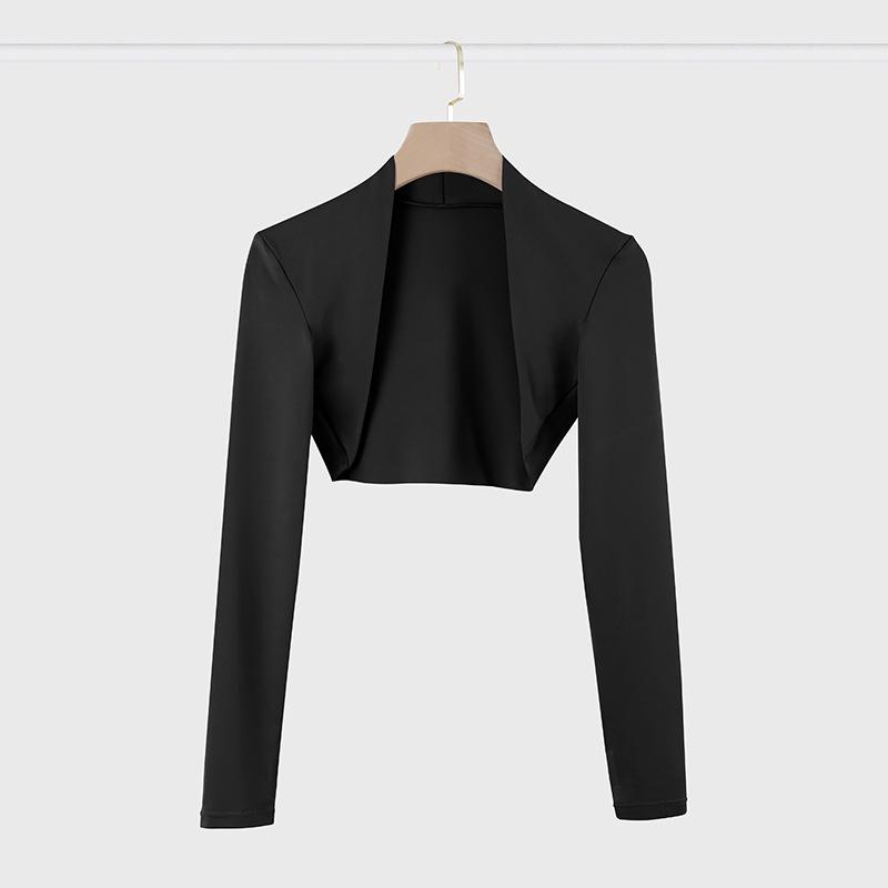 Женский летний кардиган-шаль с длинными рукавами для йоги