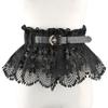Fashion Casual High Waist Wide Waist Band Ladies Dress Cummerbands Corset Waistband Lace Tie Belt
