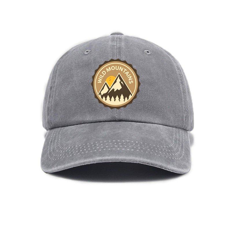 Unisex baseball cap trendy print mountain tree sun pattern daily casual peaked cap versatile outdoor travel hat