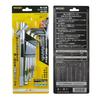 Набор шаровых шестигранных ключей WISE SB-2300 из 9 штук с полудлинными тройными рукоятками