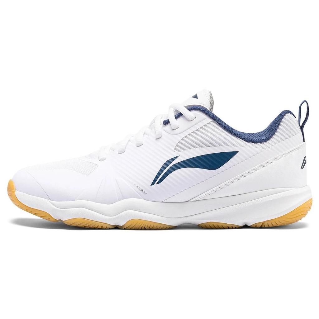 Li Ning CS16 Non-Slip Wear-Resistant Low-Top Badminton Shoes Unisex Shoes White Blue AYTS057-1