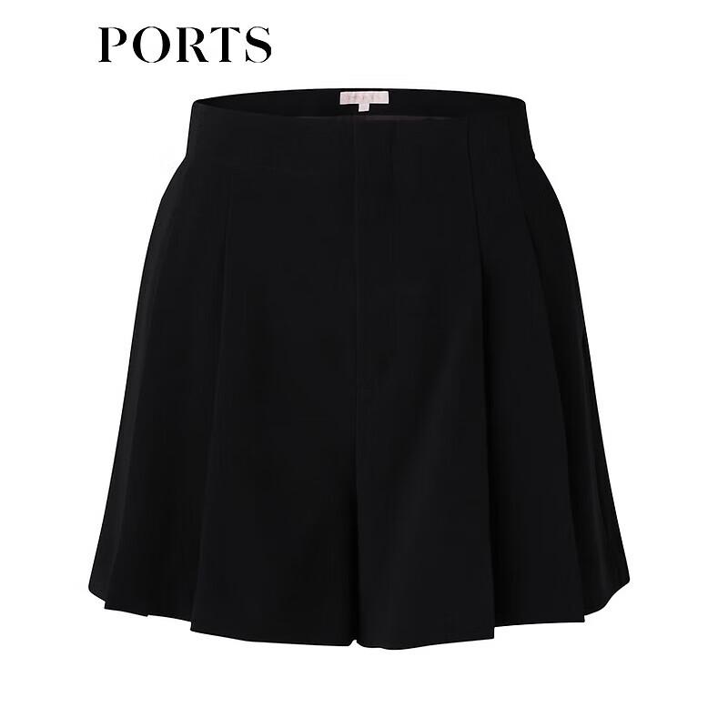 PORTS Women's Pleated Loose Wide-Leg Shorts