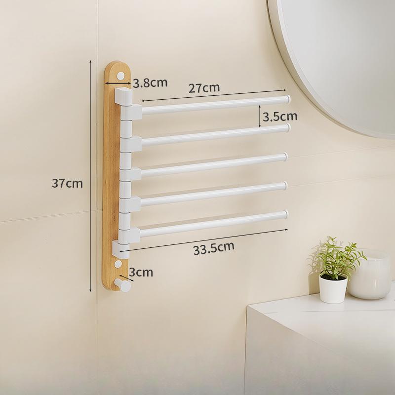 Поворотные вешалки для полотенец из грецкого ореха, держатель для полотенец и халатов, настенные, вращающиеся аксессуары для ванной